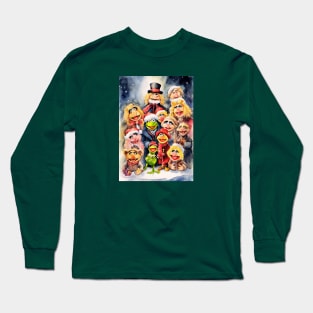 Muppett Christmas group Long Sleeve T-Shirt